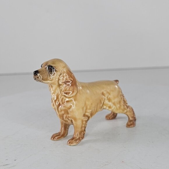 Vintage Hagen Renaker DW Cocker Spaniel His Nibs Figurine Ceramic Glossy *Repair - Picture 2 of 10
